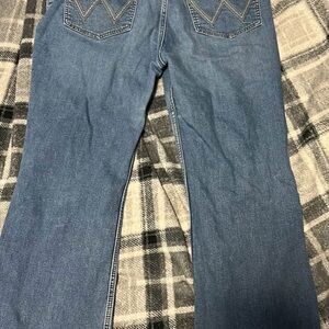 Wrangler Blue Flare & Wide Leg Jeans